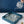 Load image into Gallery viewer, Lacquered Blue Mother of Pearl Inlay Square Tray - Staunton and Henry