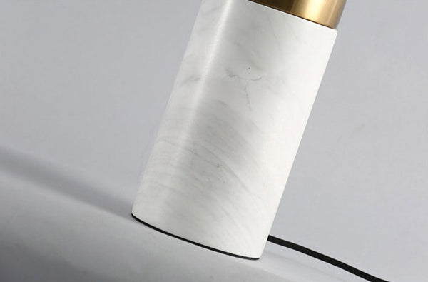 Uma Marble Table Lamp With Gold Trim - Staunton and Henry