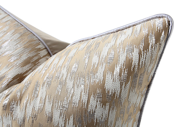 Champagne Gold Viscose Throw Cushion - Staunton and Henry