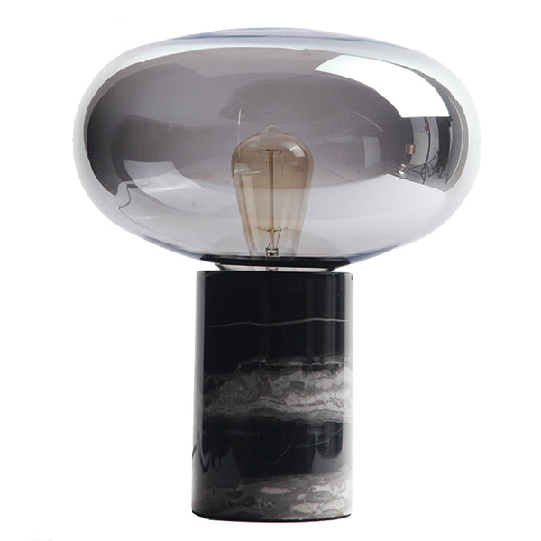 Joelle Oval Glass and Marble Table Lamp - Staunton and Henry