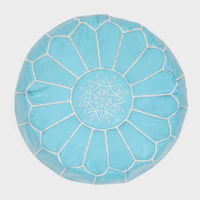 Moroccan Leather Pouf - Staunton and Henry