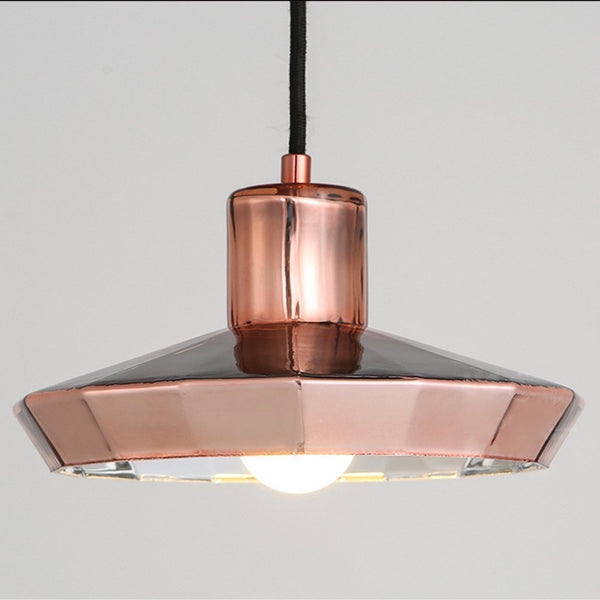 Geometric Copper Pendant Light - Staunton and Henry