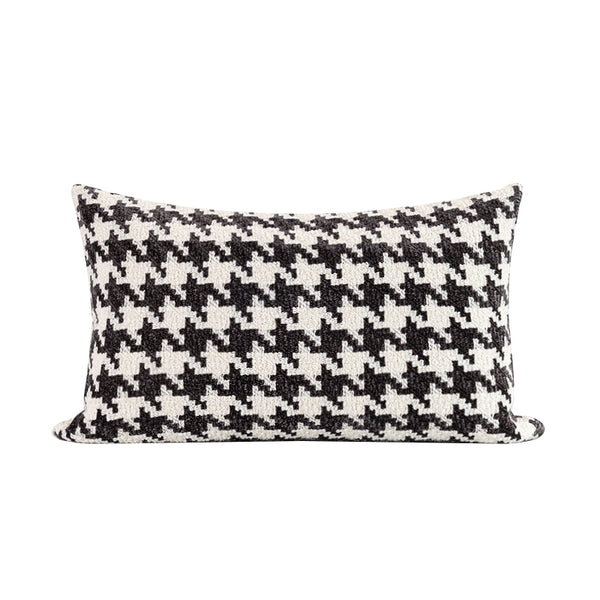 Hounds Tooth Pattern Throw Cushion - Staunton and Henry