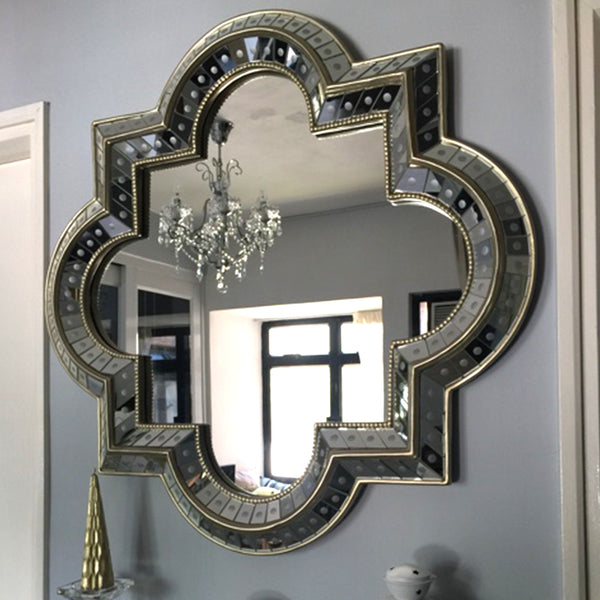 Cloverleaf Art Deco Decorative Wall Mirror - Staunton and Henry