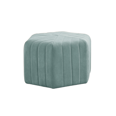 Modern Velvet Hexagon Ottoman - Staunton and Henry