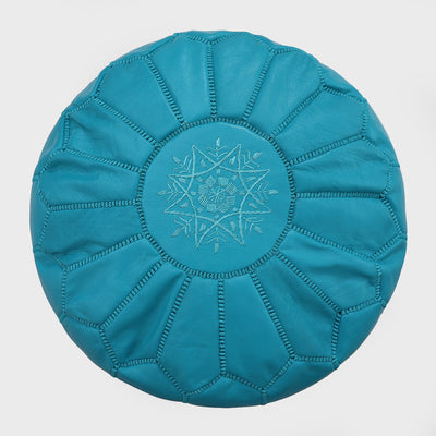 Moroccan Leather Pouf - Staunton and Henry