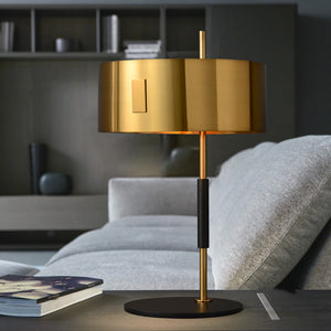 Mondo Gold and Black Table Lamp - Staunton and Henry