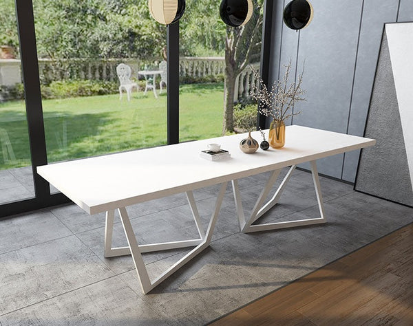 Otto Solid Wood and Metal Dining Table - Staunton and Henry