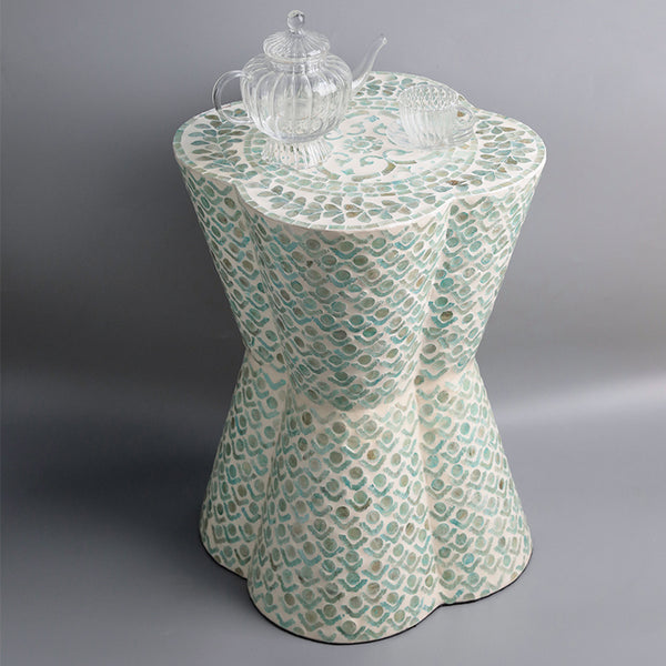 Clover Leaf Mother of Pearl Side Table - Staunton and Henry