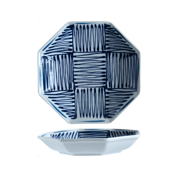 Modern Oriental Blue and White Serving Dish - Staunton and Henry