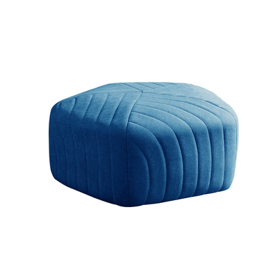Modern Velvet Hexagon Ottoman - Staunton and Henry