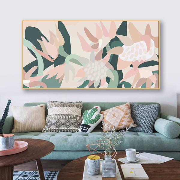 Colorful Flower Wall Art With Frame - Staunton and Henry