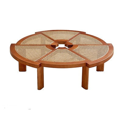 Replica Rio Low Rattan and Wood Coffee Table - Staunton and Henry