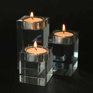 Cubik Glass Candle Holders - Staunton and Henry