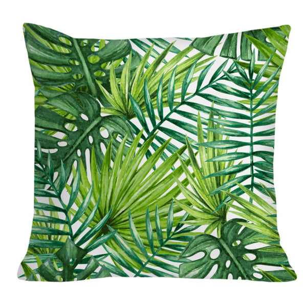 Tropical Green Throw Cushion - Staunton and Henry