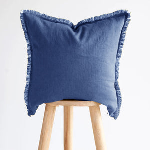 Hazel Fringed Edge Flax Linen Cushion - Staunton and Henry