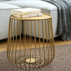 Round Metal Frame Side Table - Staunton and Henry