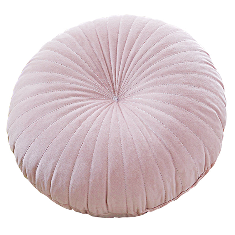 Shelly round outlet velvet pillow