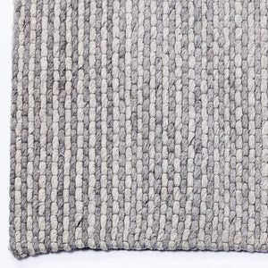 Naya Light Grey Chunky Weave Wool Rug - Staunton and Henry