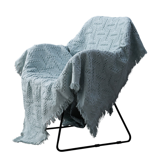 Nordic Muted Color Cotton Throw Blanket - Staunton and Henry