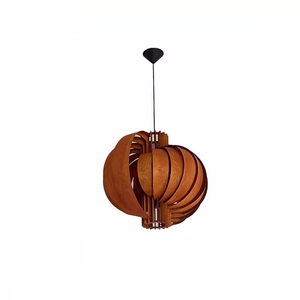 Runa Round Wood Veneer Hanging Light - Staunton and Henry