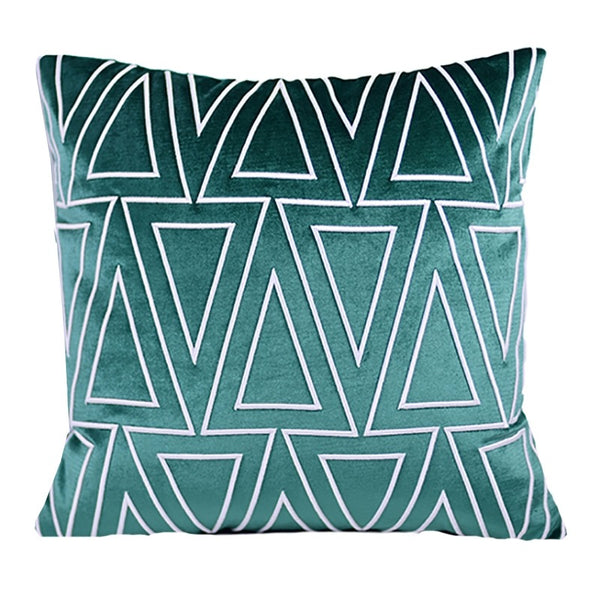 Modern Emerald Green Throw Cushion - Staunton and Henry