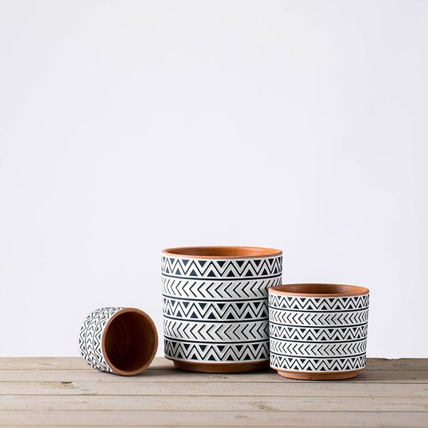 Modern Monochrome Plant Pots - Staunton and Henry