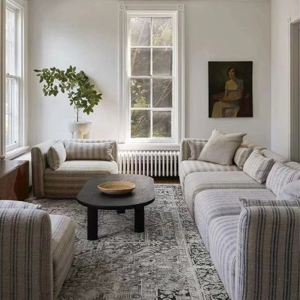 Darius Beige and Grey Persian Rug - Staunton and Henry