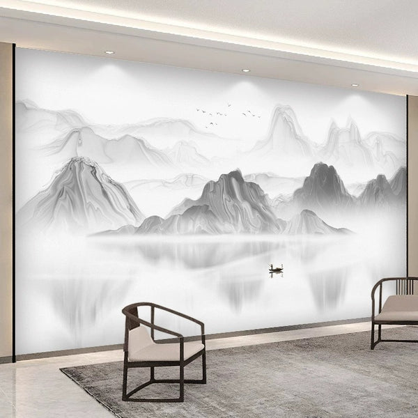 Misty Mountains Wall Mural