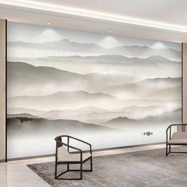 Misty Mountains Wall Mural