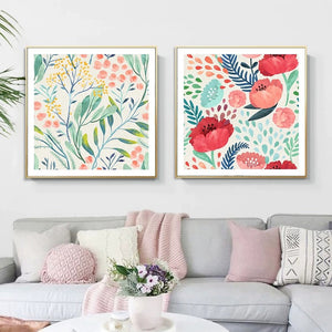 Botanicals Wall Art White Frame - Staunton and Henry