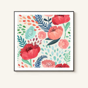 Botanicals Wall Art White Frame - Staunton and Henry