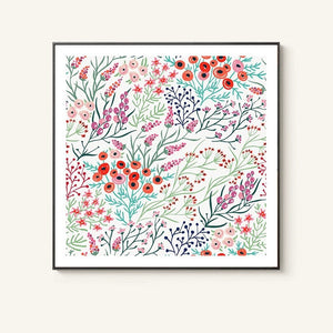 Botanicals Wall Art White Frame - Staunton and Henry