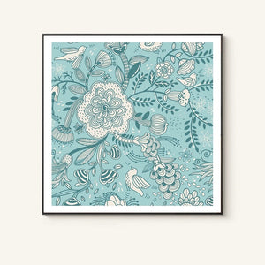 Botanicals Wall Art White Frame - Staunton and Henry