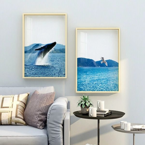 Transparent Ocean Wall Art With Frame - Staunton and Henry