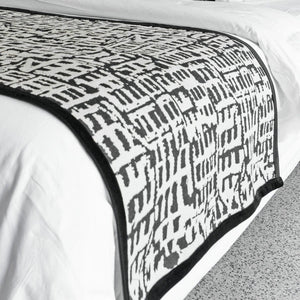 Black And White Pattern Bed Cushion Set - Staunton and Henry