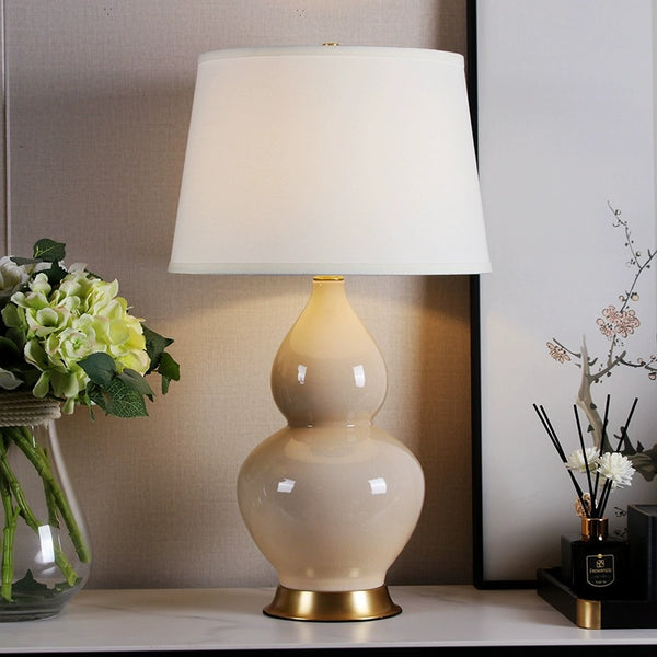 Oriental Gourd Table Lamp - Staunton and Henry