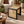 Square Wood and Rattan Side Table - Staunton and Henry