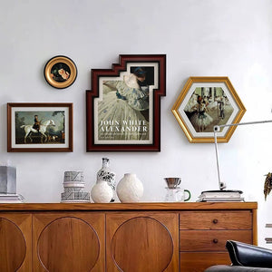 Vintage English Framed Art Prints - 5 Piece Set - Staunton and Henry