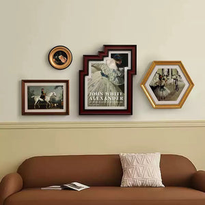 Vintage English Framed Art Prints - 5 Piece Set - Staunton and Henry