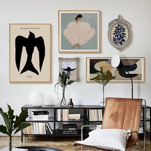 Modern Abstract Framed Wall Art - 5 Piece Set - Staunton and Henry