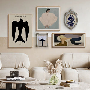 Modern Abstract Framed Wall Art - 5 Piece Set - Staunton and Henry