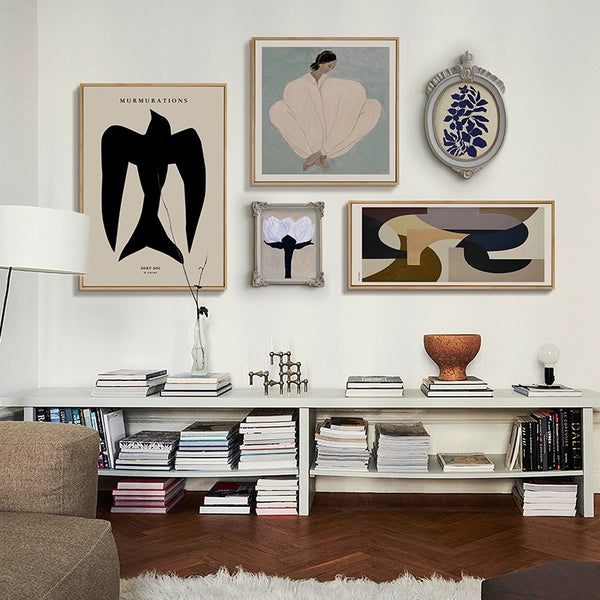 Modern Abstract Framed Wall Art - 5 Piece Set - Staunton and Henry