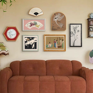 Modern Oriental Framed Wall Art - 7 Piece Set - Staunton and Henry