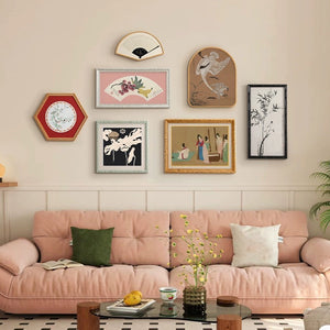 Modern Oriental Framed Wall Art - 7 Piece Set - Staunton and Henry