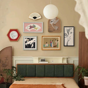 Modern Oriental Framed Wall Art - 7 Piece Set - Staunton and Henry