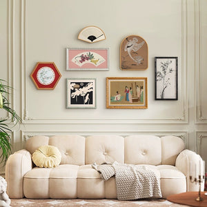 Modern Oriental Framed Wall Art - 7 Piece Set - Staunton and Henry