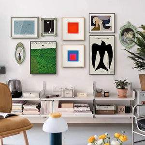 Nordic Abstract Gallery Wall Art Set - 9 Pieces - Staunton and Henry