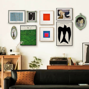 Nordic Abstract Gallery Wall Art Set - 9 Pieces - Staunton and Henry