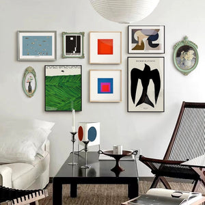 Nordic Abstract Gallery Wall Art Set - 9 Pieces - Staunton and Henry